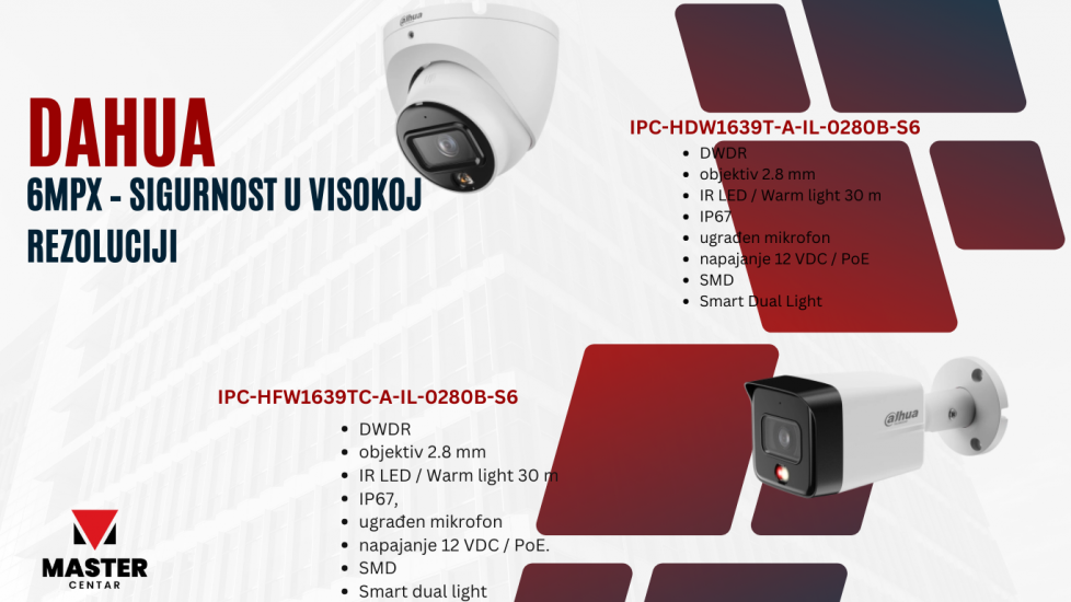Dahua 6MPX kamere – sigurnost u visokoj rezoluciji!
