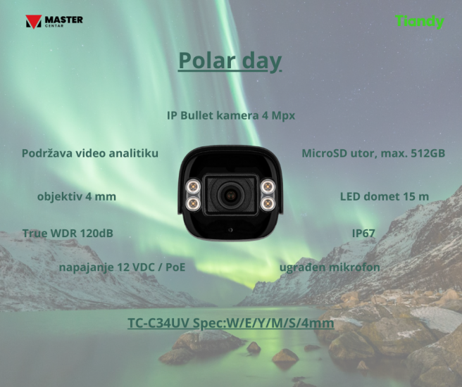 Tiandy Polar Day - Pretvara noć u dan!