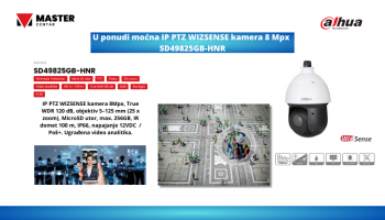 Moćna IP PTZ WIZSENSE kamera 8Mpx - SD49825GB-HNR